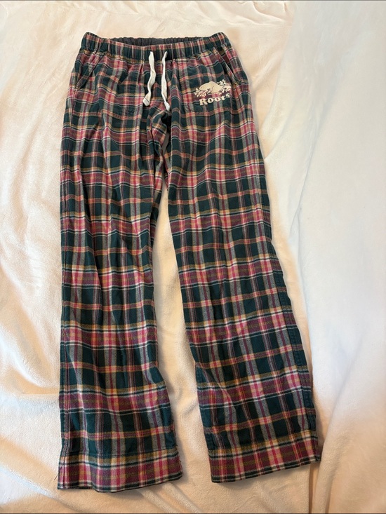 Roots Other - Roots Green and Pink Plaid Flannel Lounge Pants